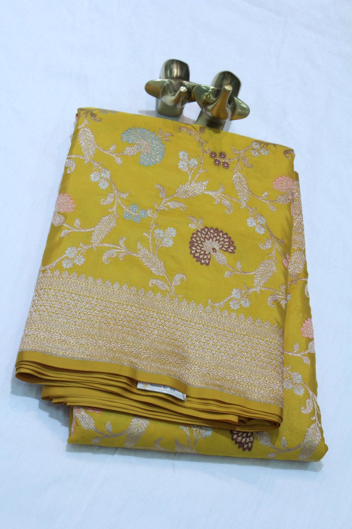 YELLOW BANARAS SAREE