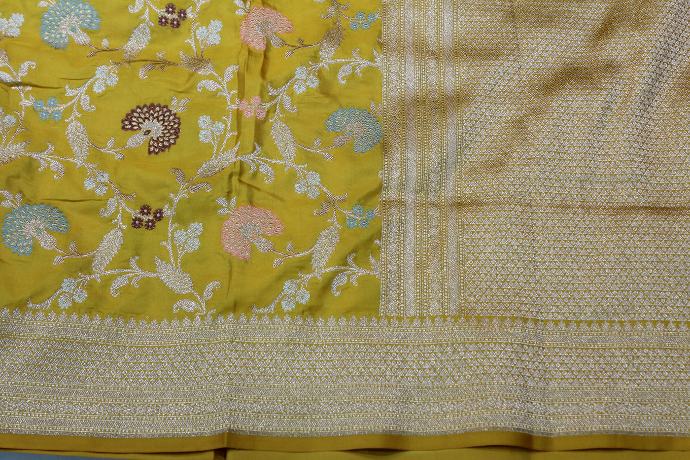 YELLOW BANARASI SAREE