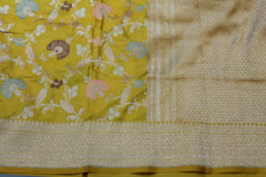 YELLOW BANARAS SAREE