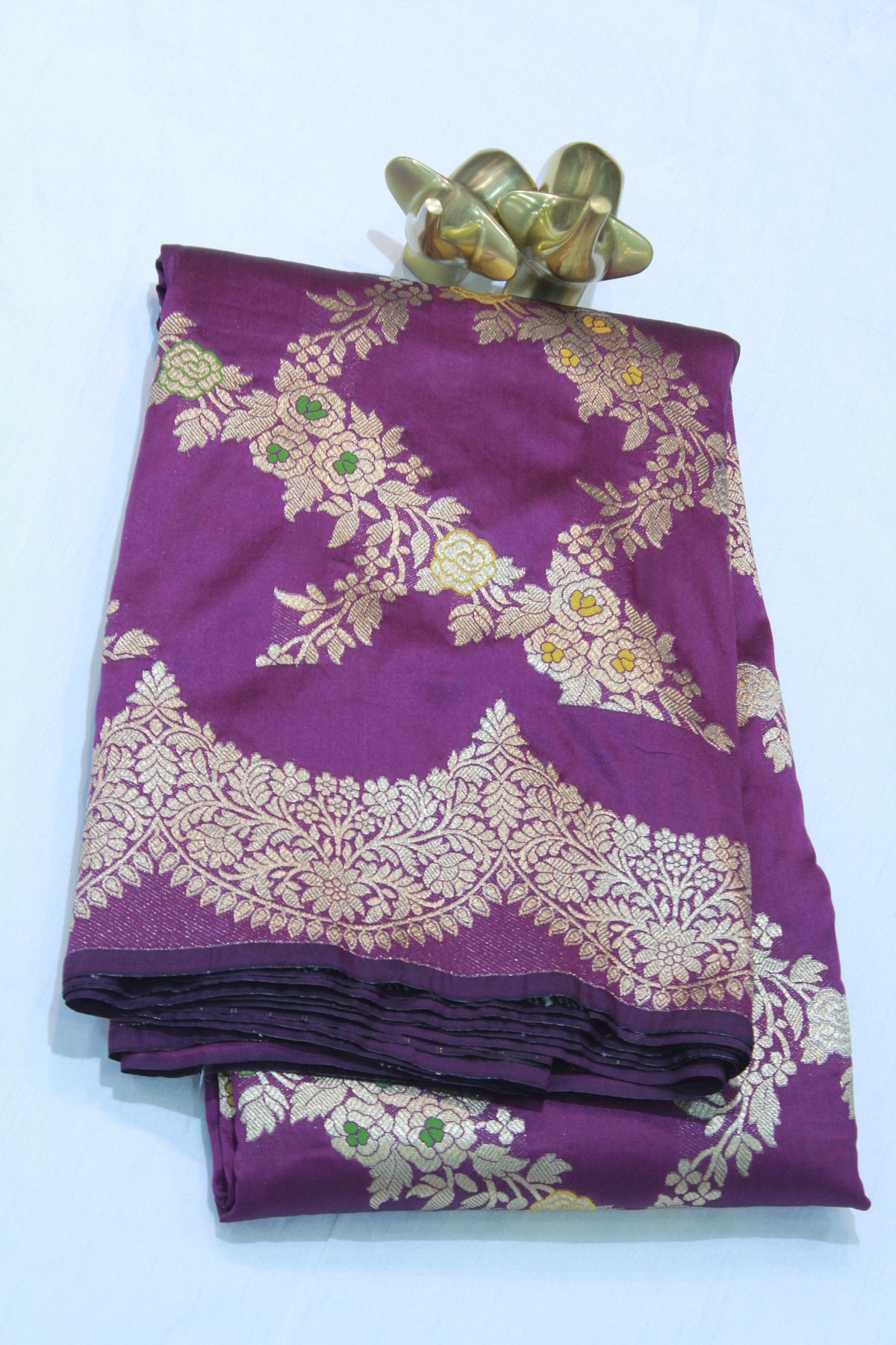 VOILET BANARAS SAREE