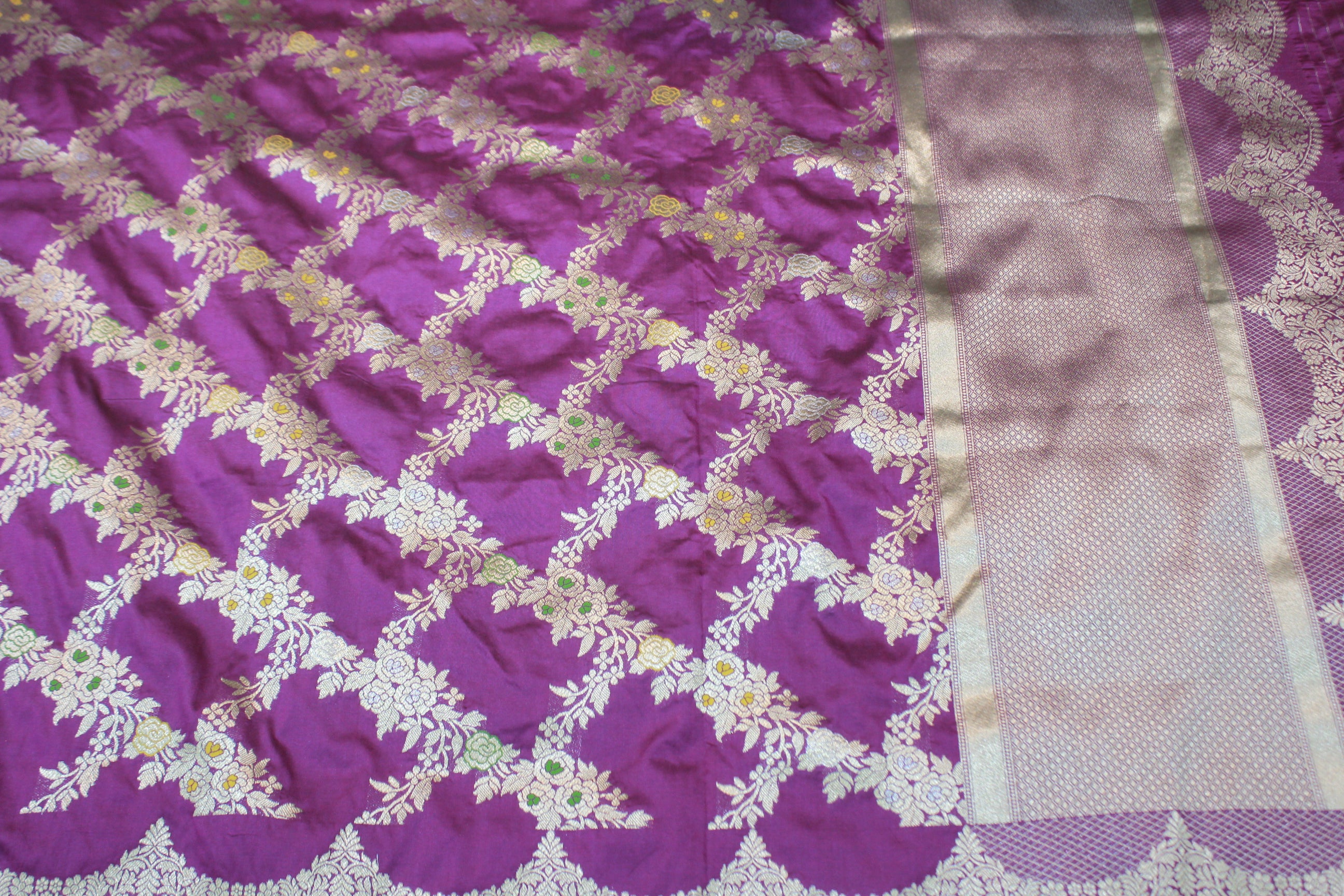 VOILET BANARAS SAREE