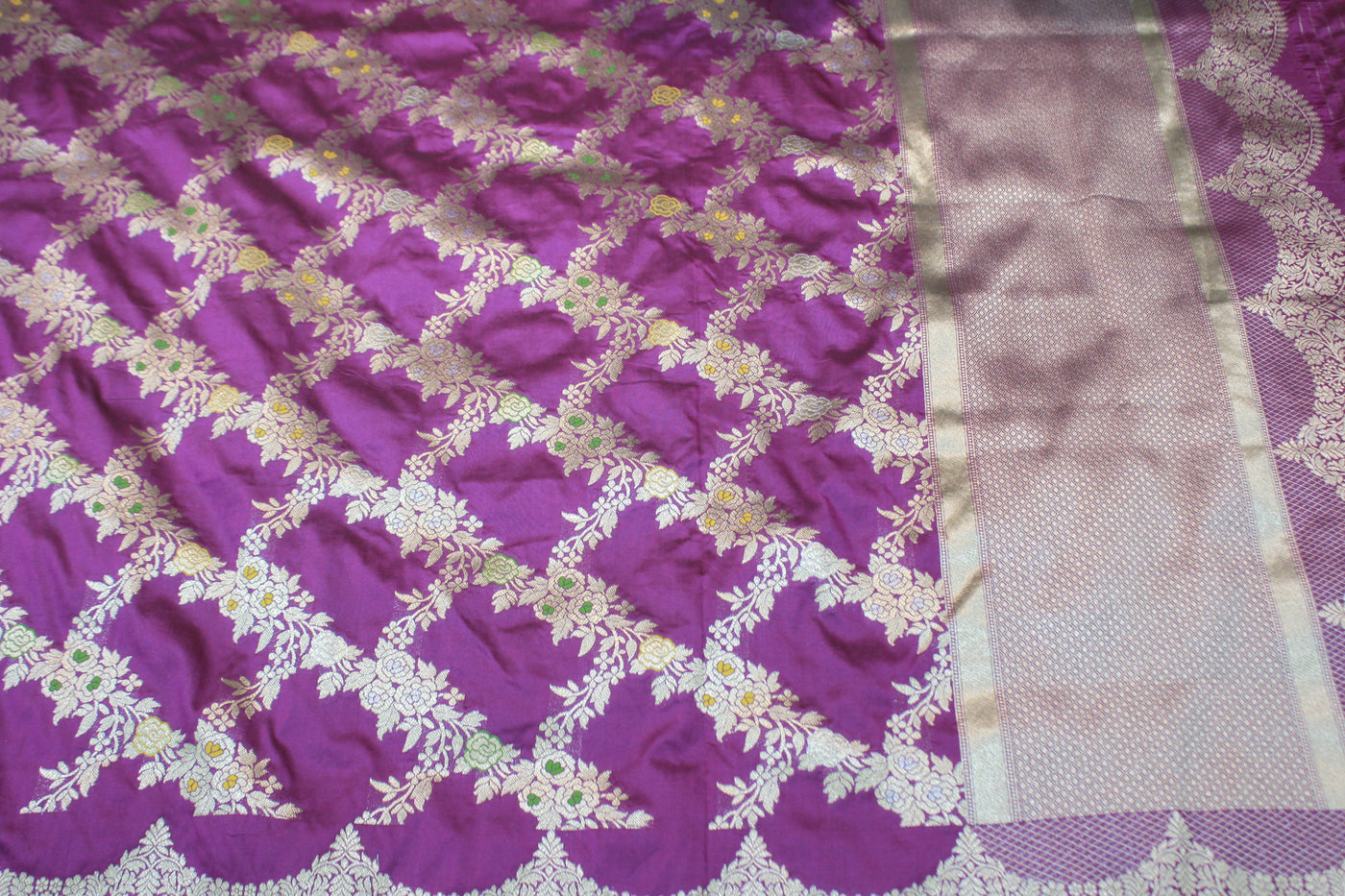 VOILET BANARAS SAREE