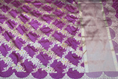 VOILET BANARAS SAREE