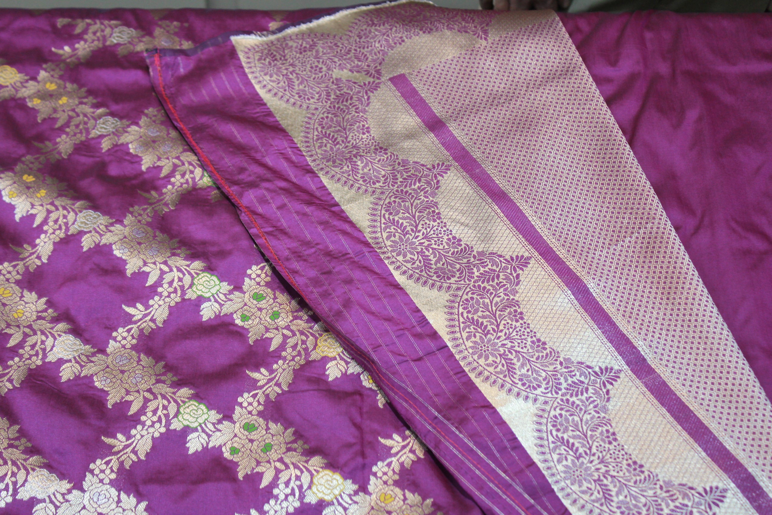 VOILET BANARAS SAREE