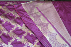 VOILET BANARAS SAREE