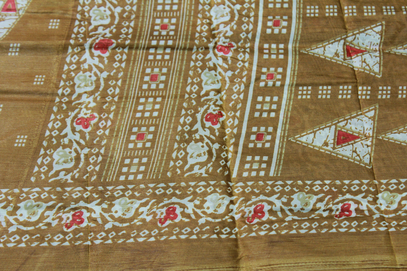 MUSTARD YELLOW PAPER SAREE