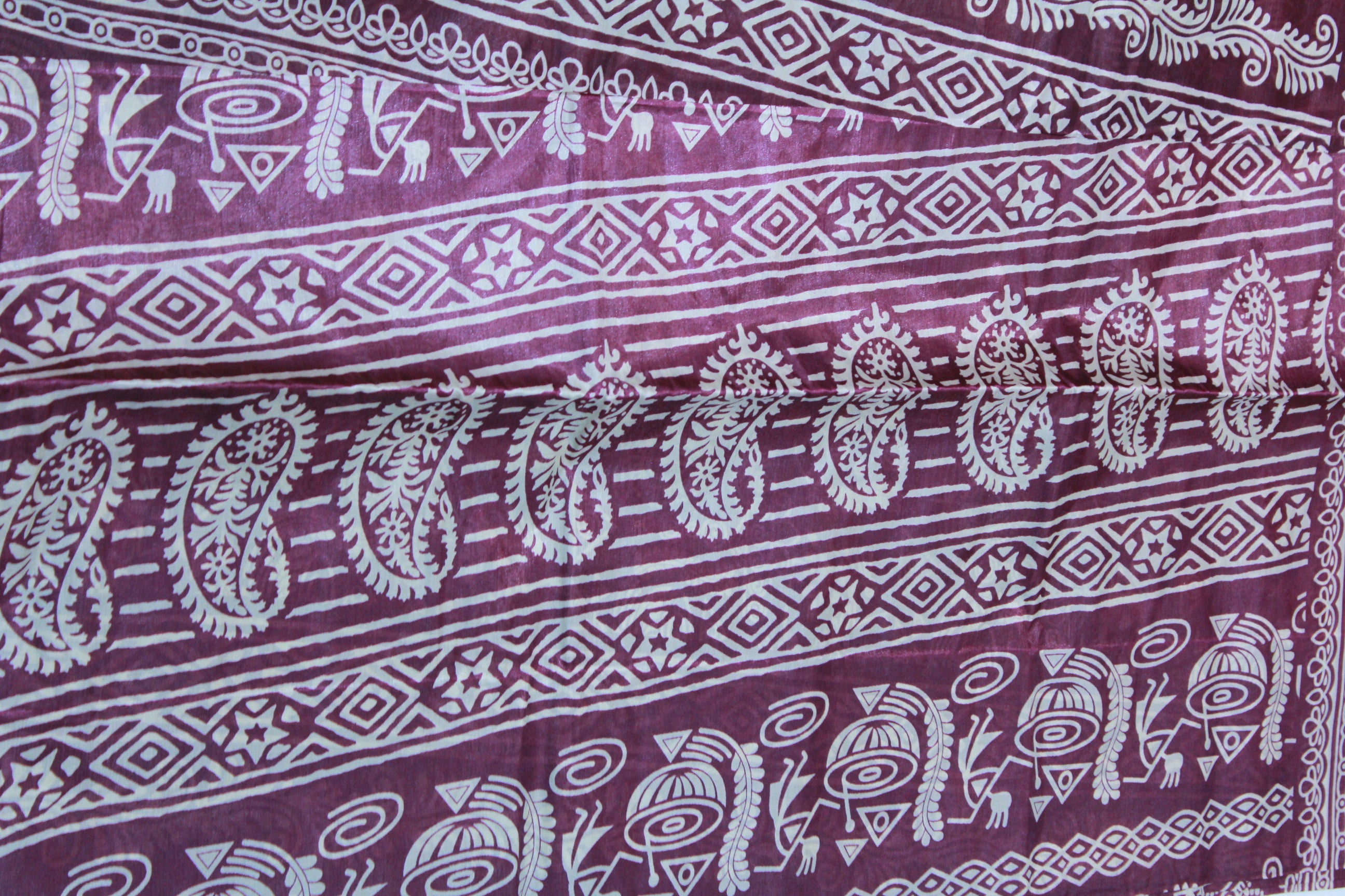 MERUN COLOUR SAREE