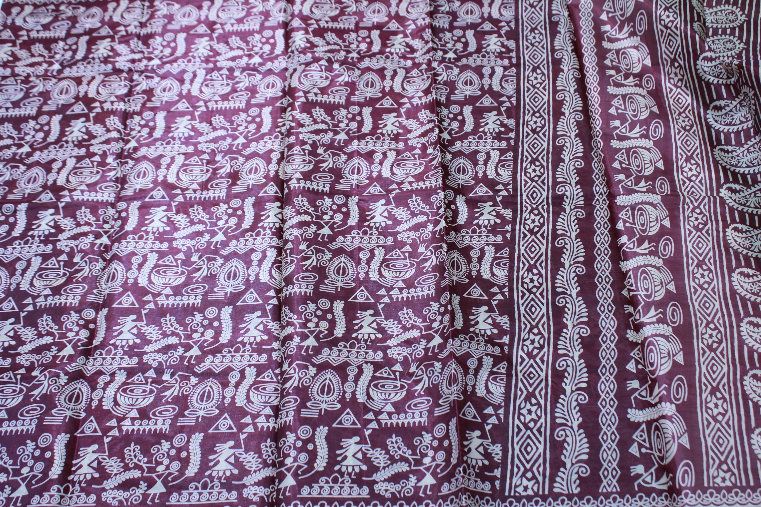 MERUN COLOUR SAREE