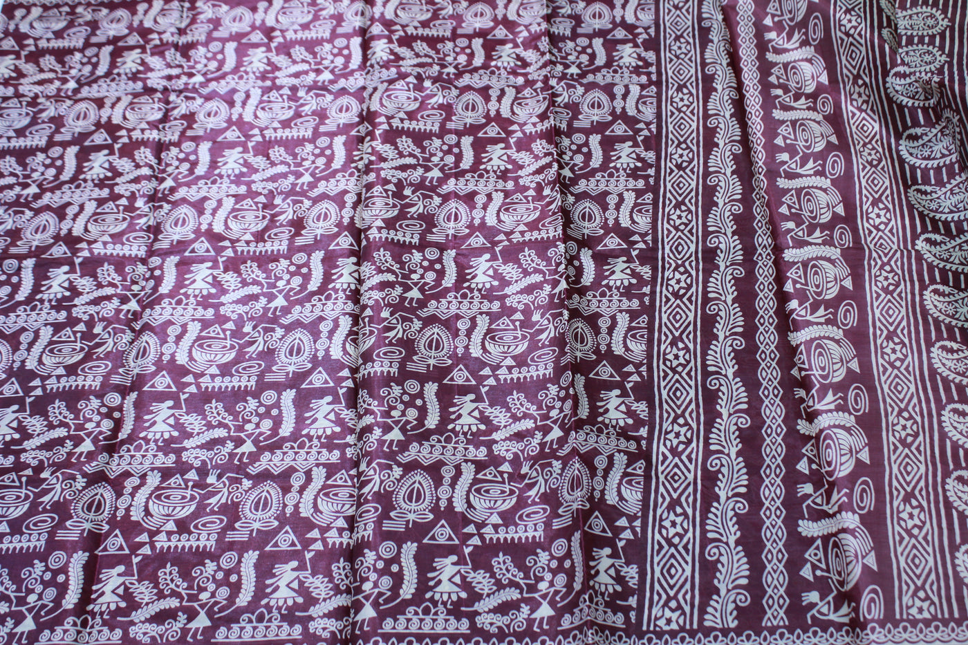 MERUN COLOUR SAREE