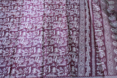 MERUN COLOUR SAREE