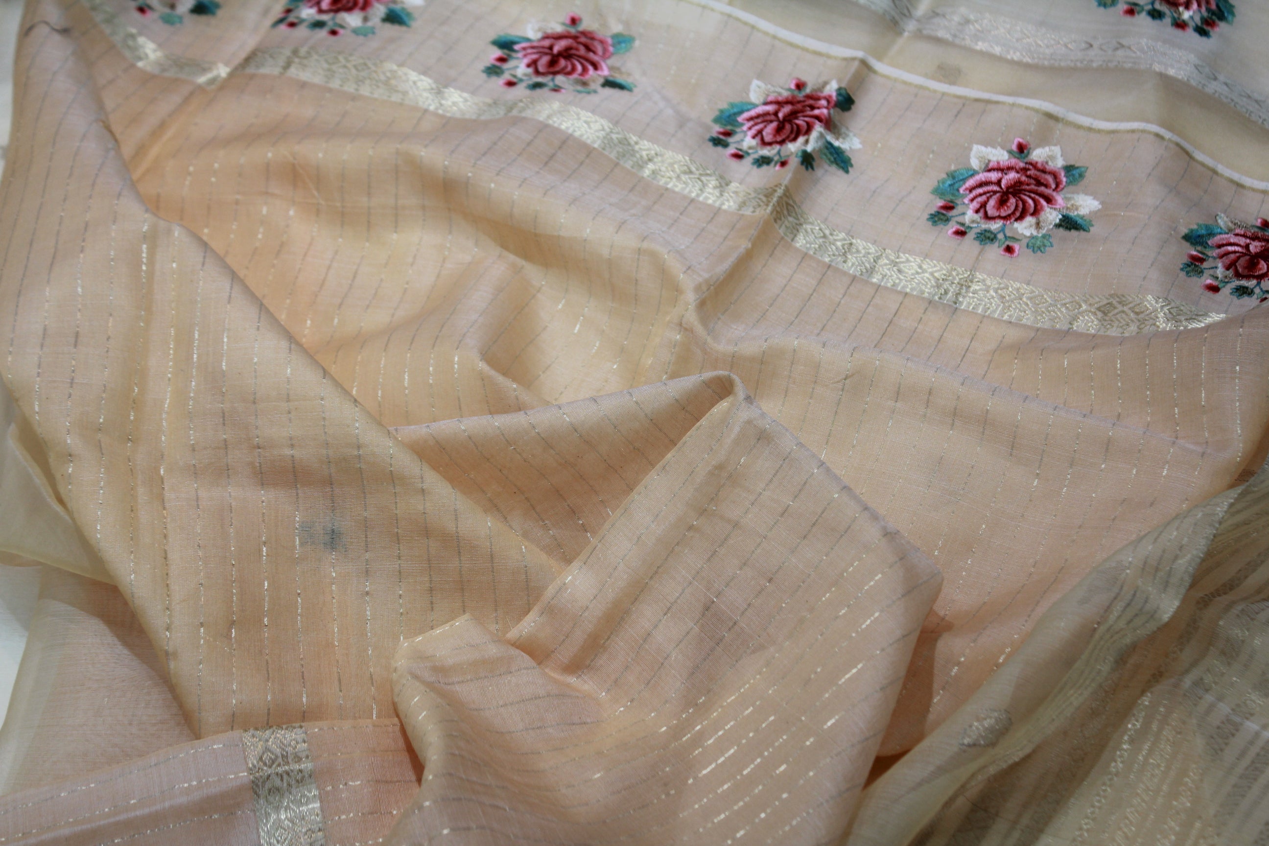 BISCUIT COLOUR SAREE