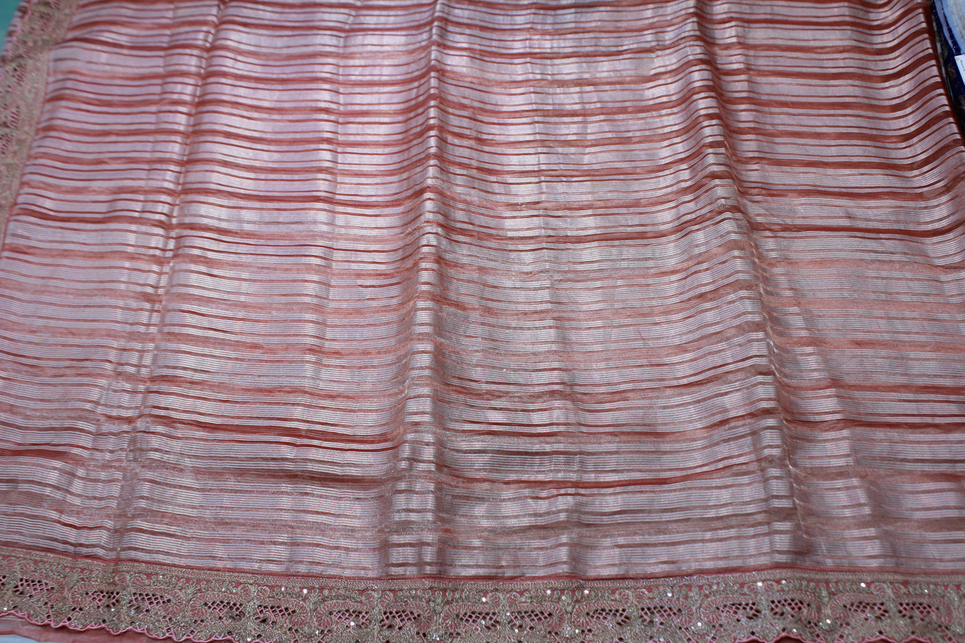 Pink Tissue Saree