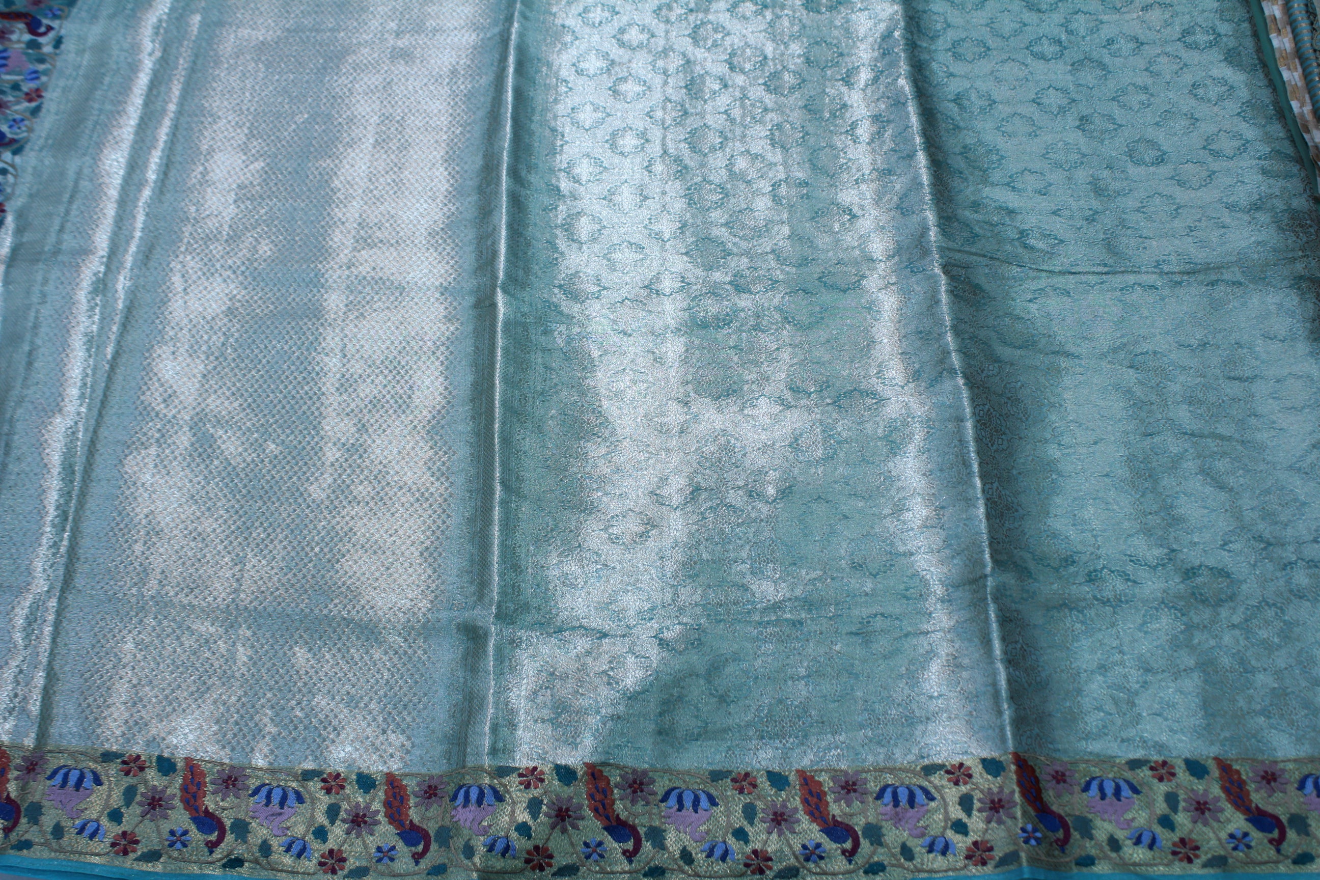 SEA BLUE COLOUR SAREE