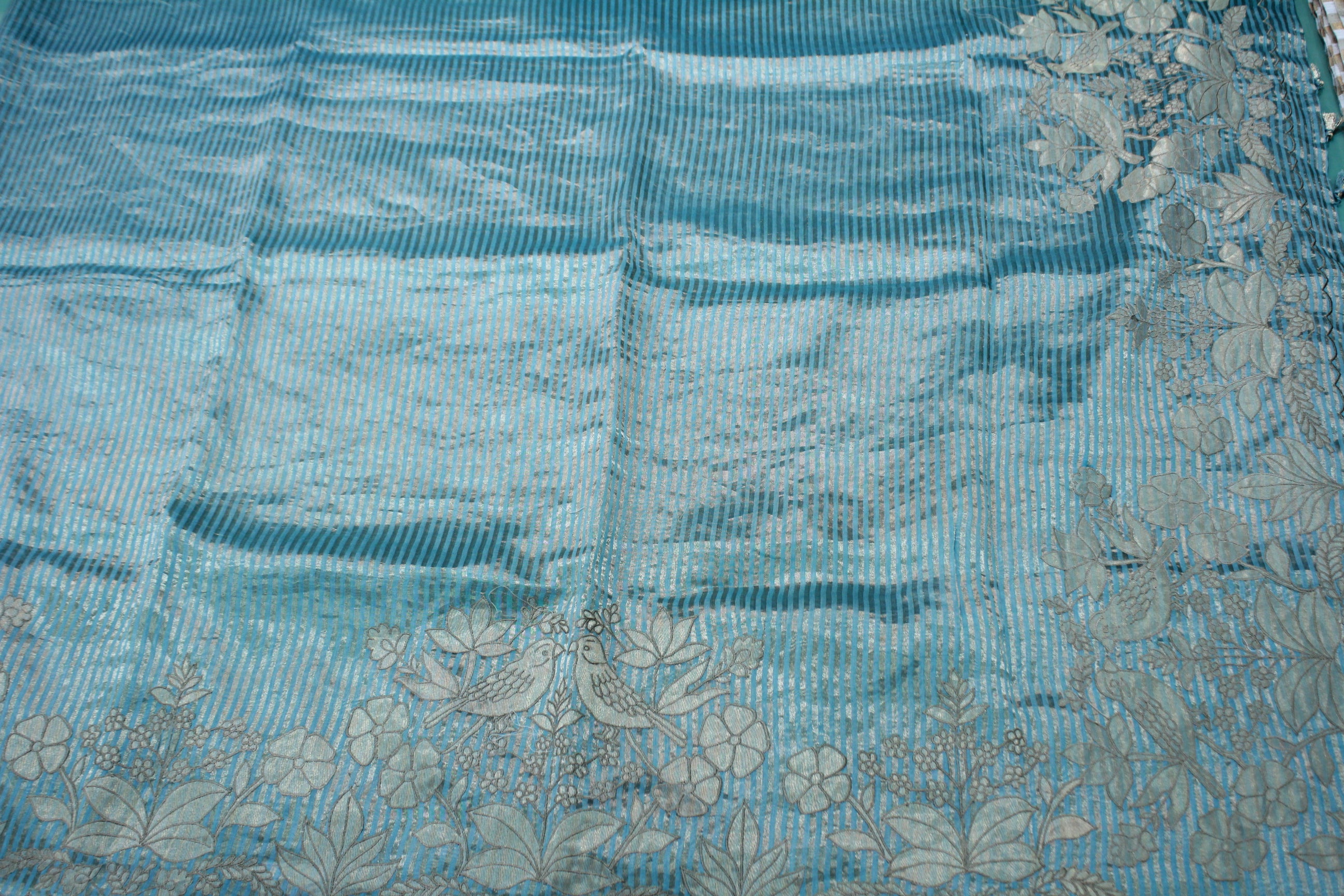 SKY BLUE COLOUR SAREE