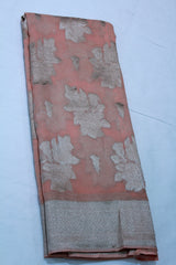 ORANGE COLOUR BANARAS SAREE