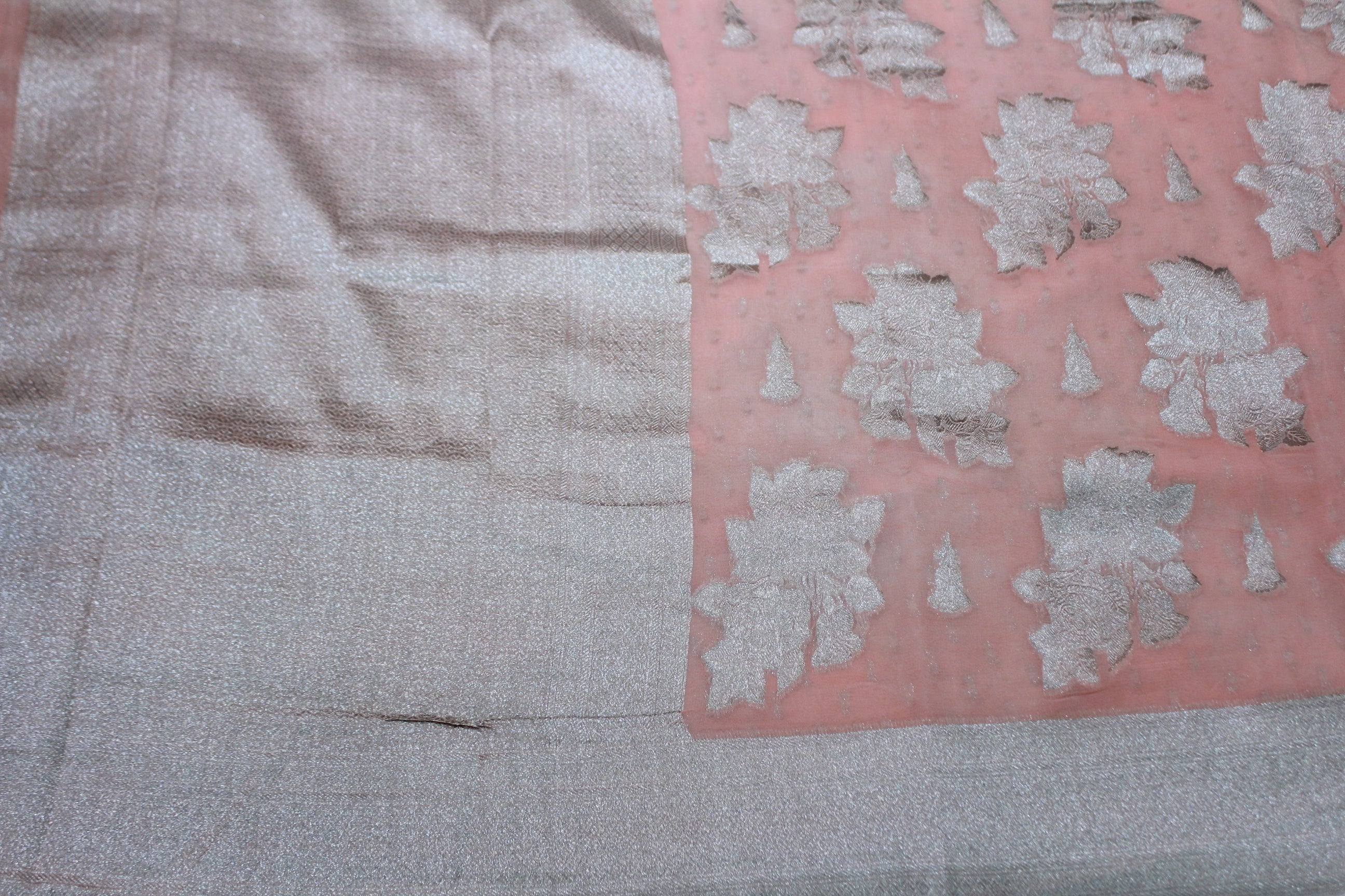 ORANGE COLOUR BANARAS SAREE