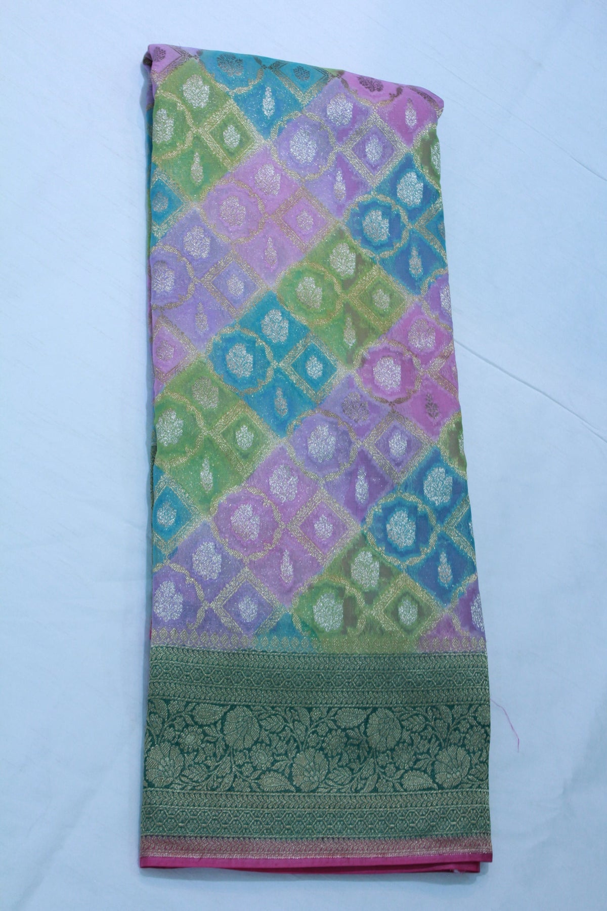 MULTI COLOUR COLOUR BANARAS SAREE
