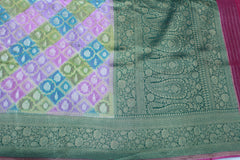MULTI COLOUR COLOUR BANARAS SAREE
