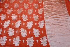 ORANGE COLOUR BANARAS SAREE
