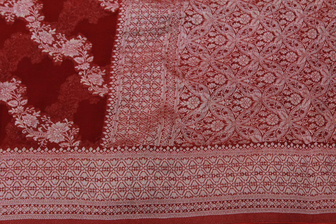 RED COLOUR GEORGETTE SAREE