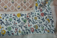 CREAM COLOUR BANARAS SAREE