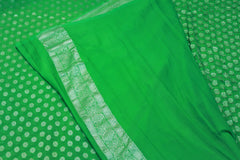 GREEN COLOUR BANARAS SAREE