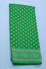 GREEN COLOUR BANARAS SAREE