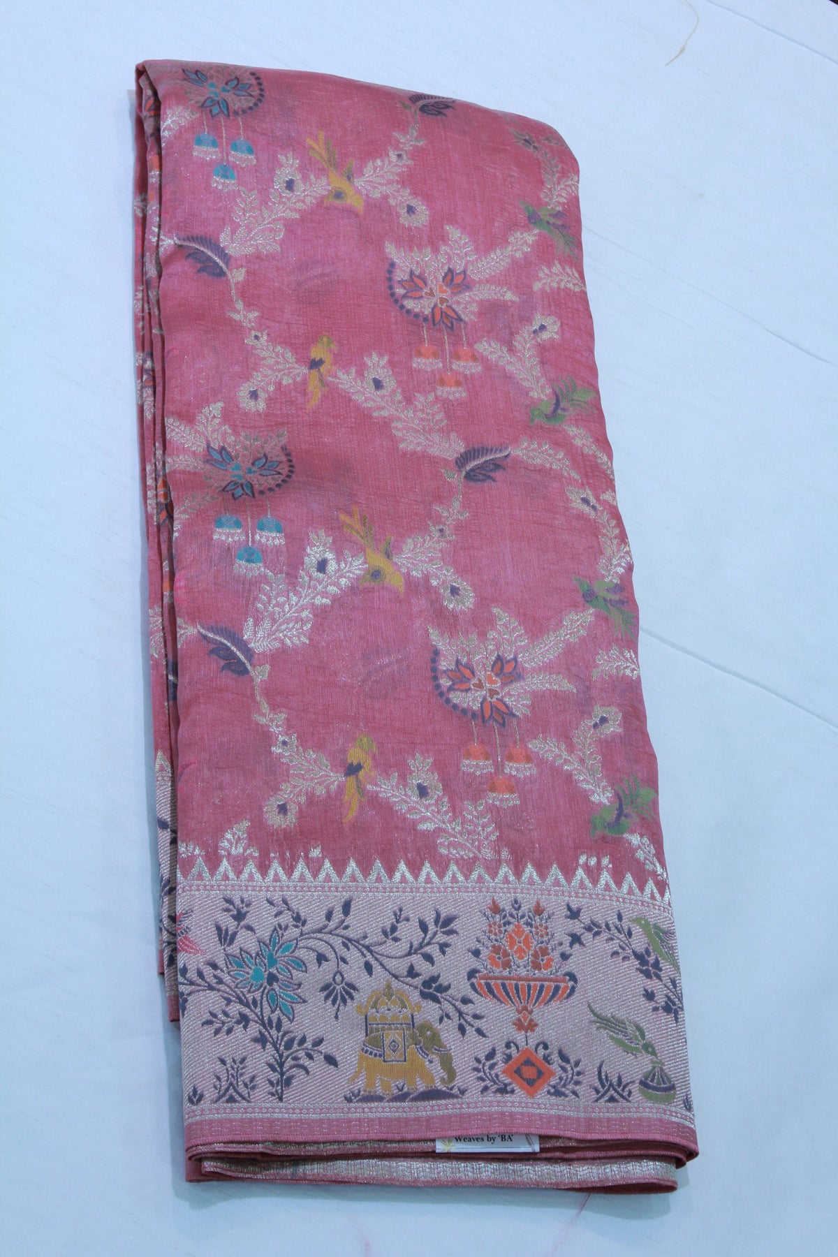 PINK COLOUR BANARAS SAREE