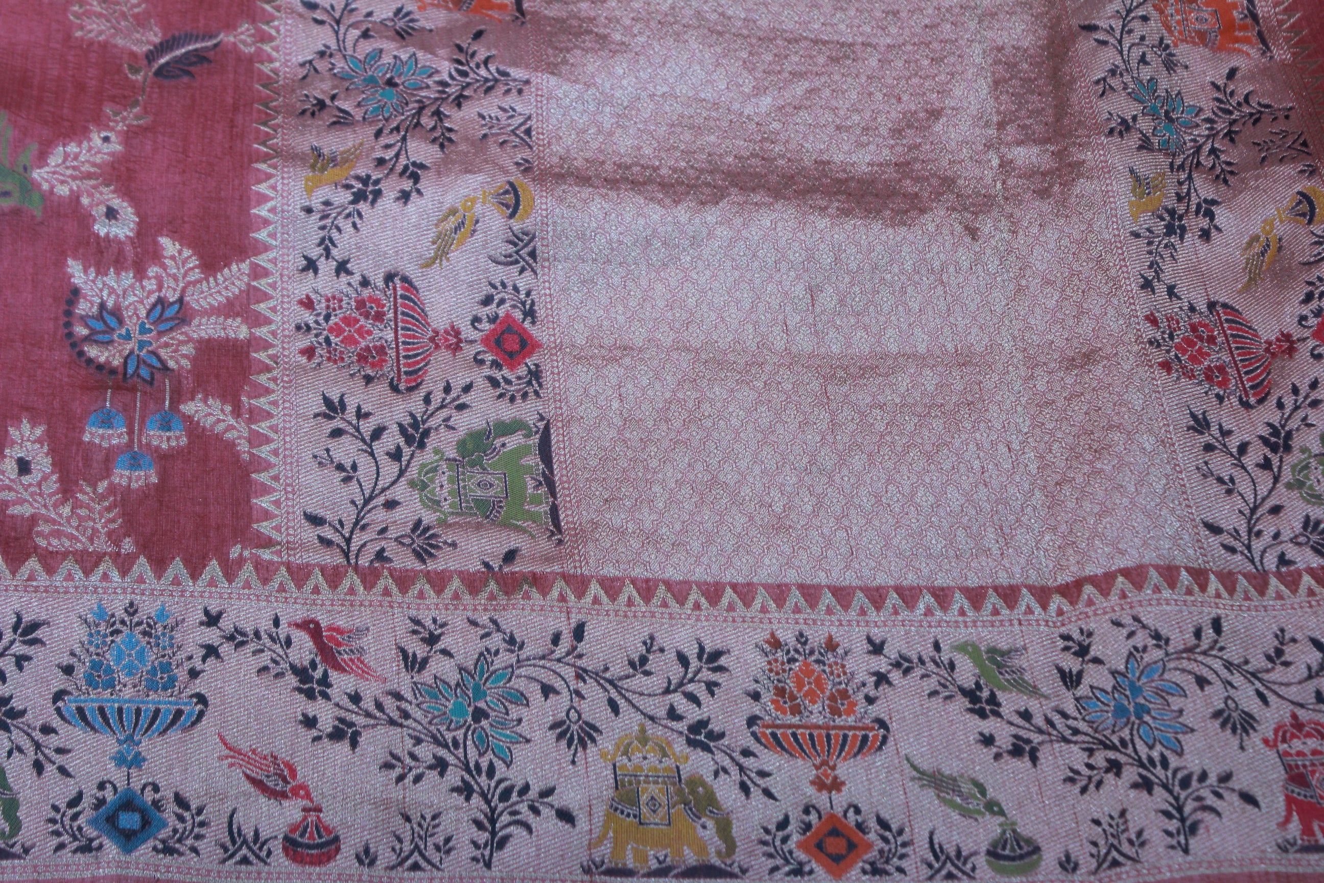 PINK COLOUR BANARAS SAREE