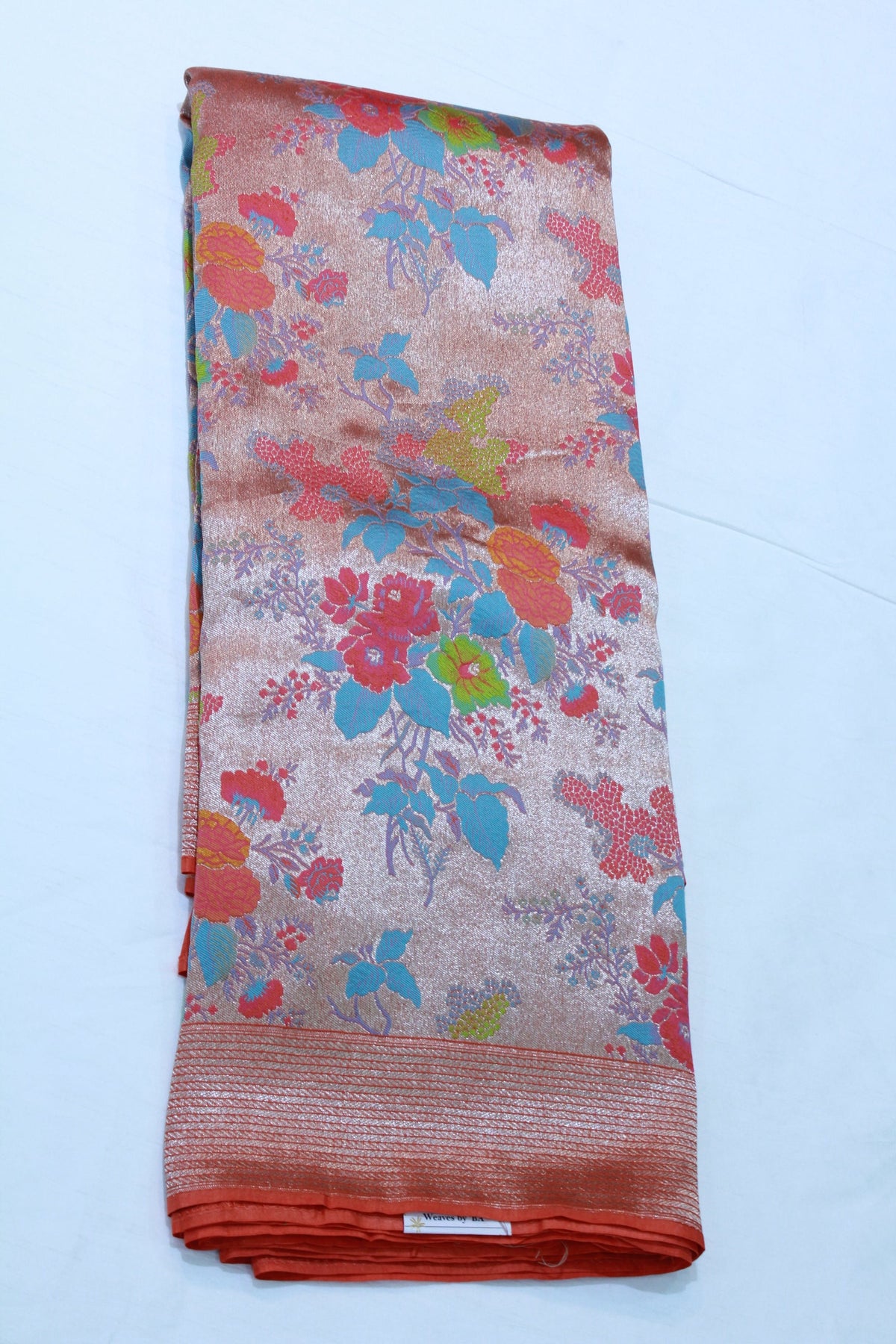 ORANGE COLOUR BANARAS SAREE