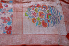 ORANGE COLOUR BANARAS SAREE