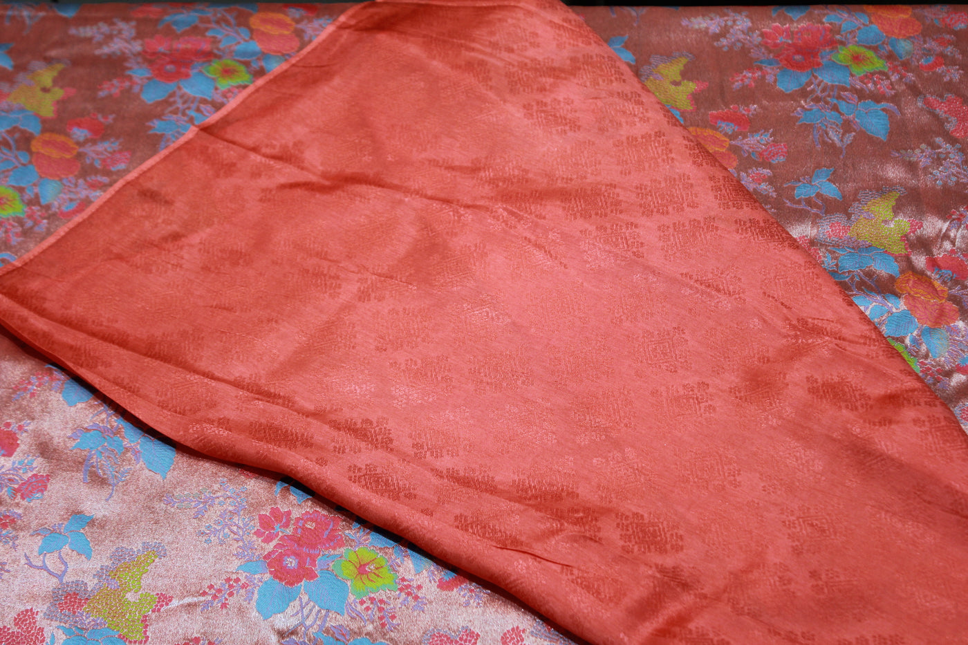ORANGE COLOUR TISSUE SAREE