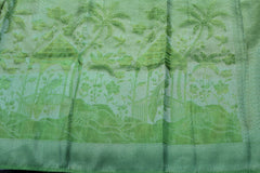GREEN COLOUR BANARAS SAREE