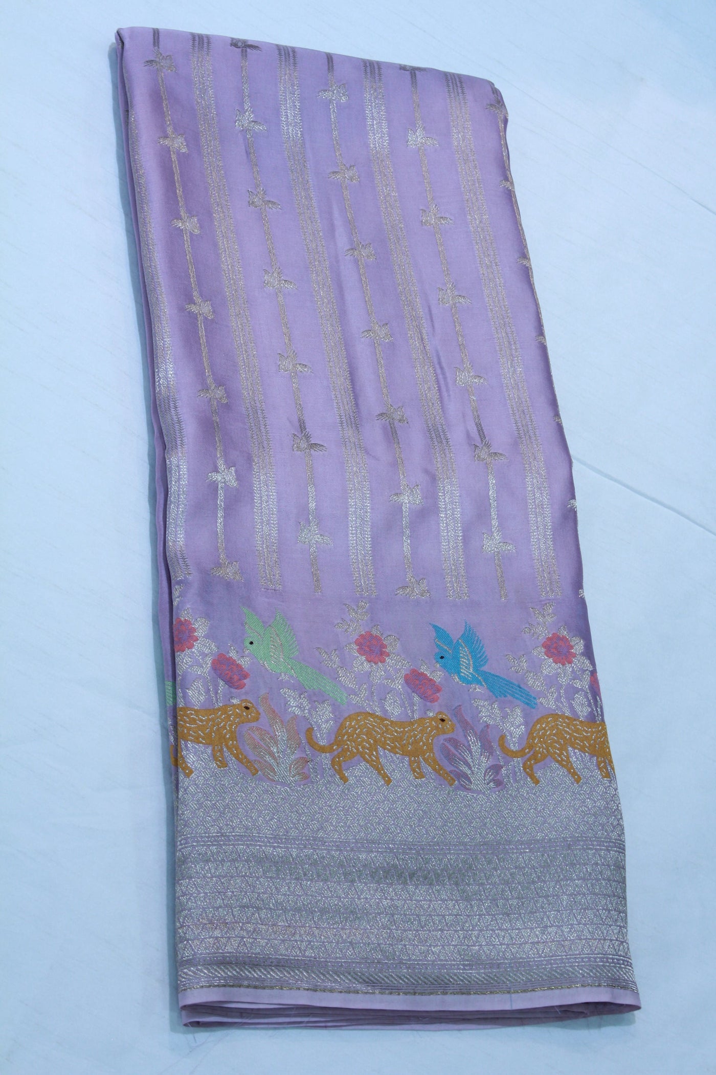 LEVENDER MASHRU SAREE