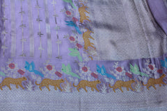 LEVENDER COLOUR BANARAS SAREE
