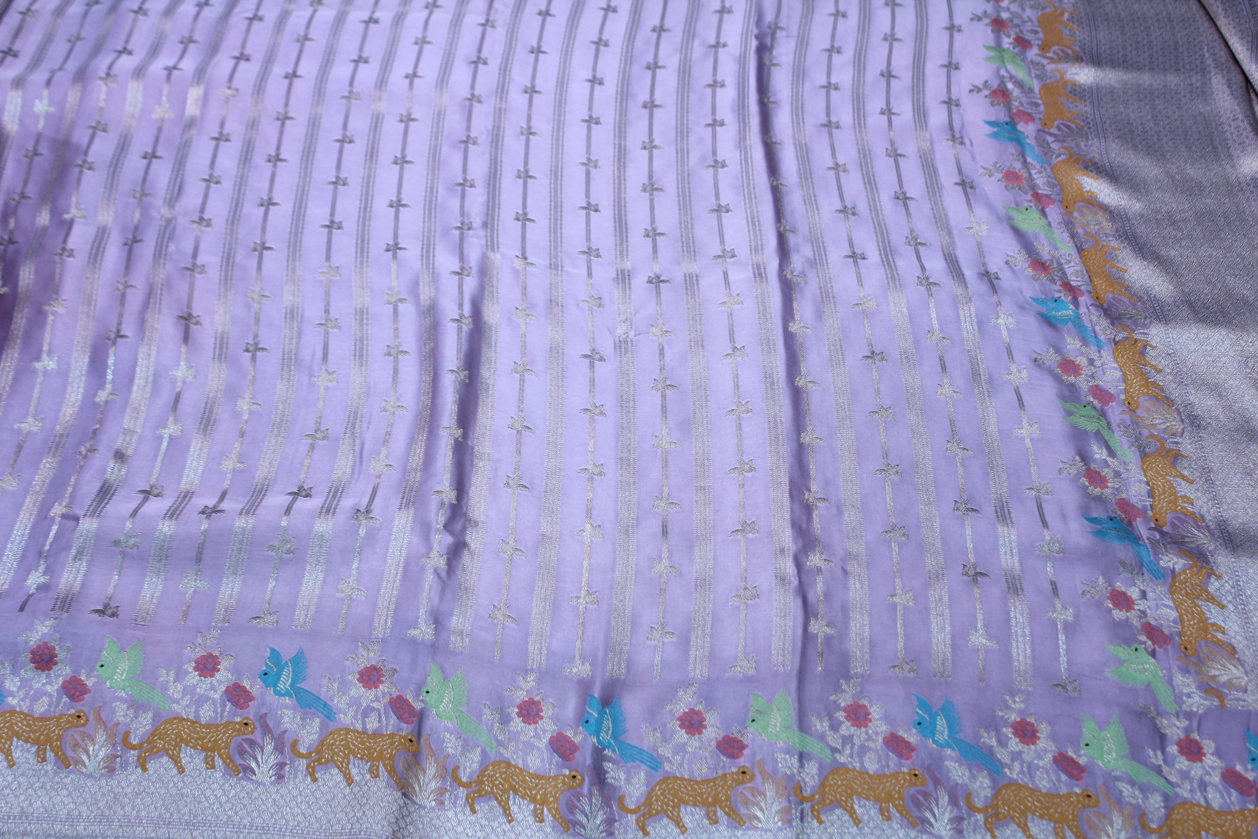 LEVENDER COLOUR BANARAS SAREE