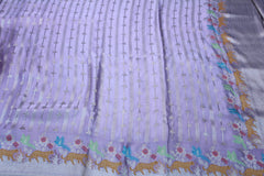 LEVENDER COLOUR BANARAS SAREE