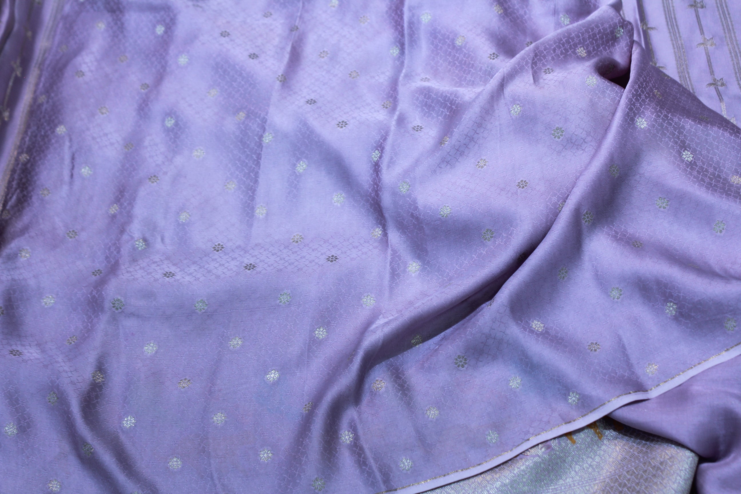 LEVENDER COLOUR BANARAS SAREE