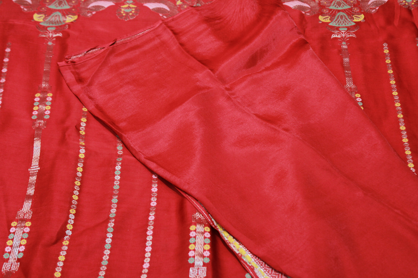 RED MASHRU BANARASI SAREE