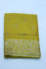 YELLOW COLOUR SAREE