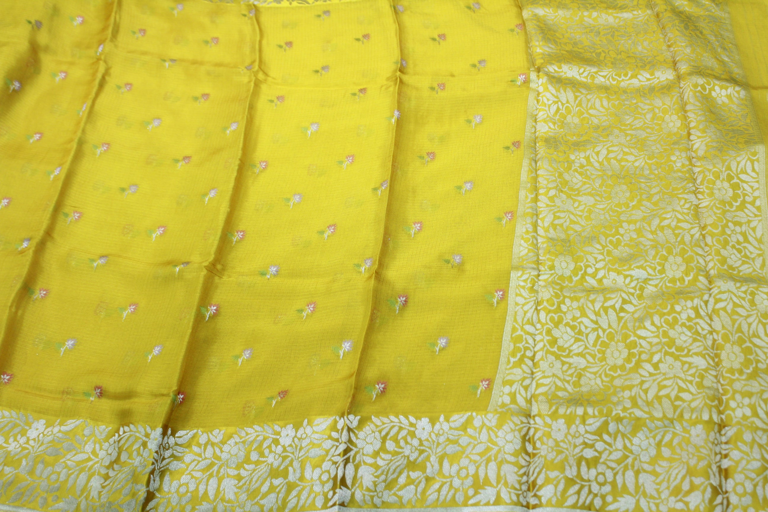 YELLOW COLOUR SAREE