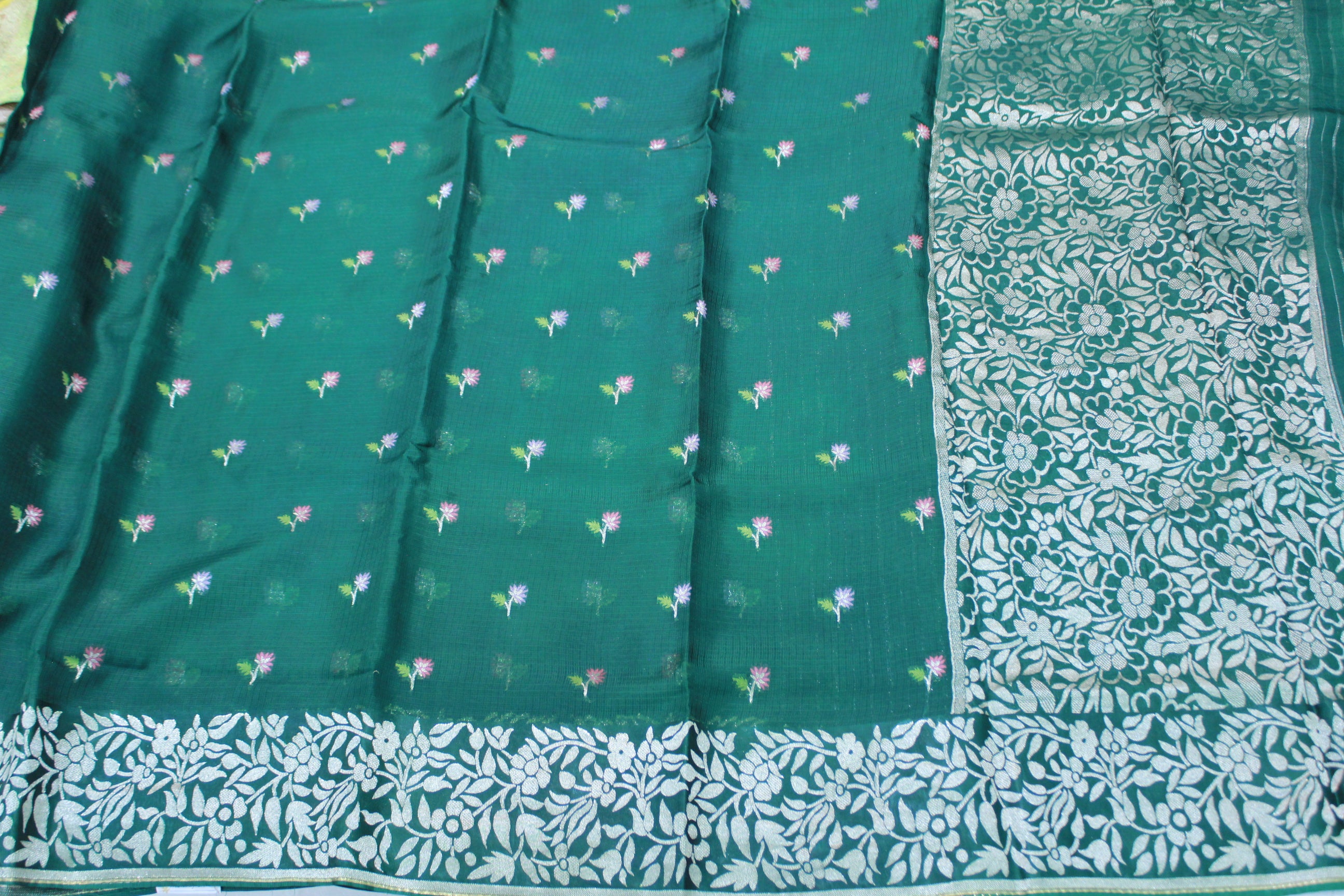 GREEN COLOUR SAREE