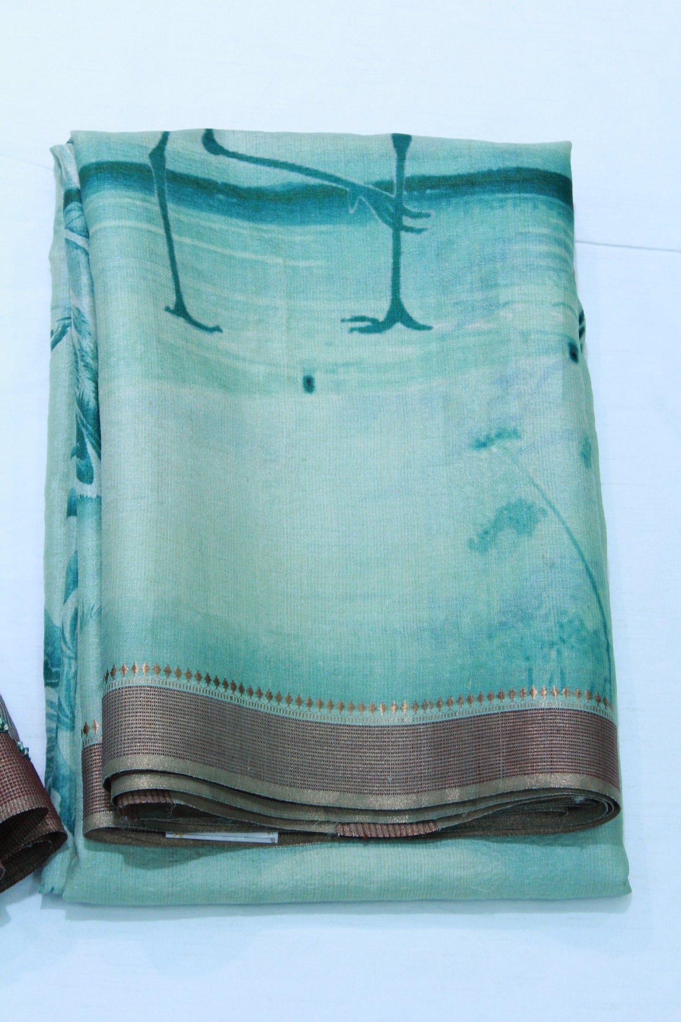 SKY BLUE COLOUR TUSSAR SAREE