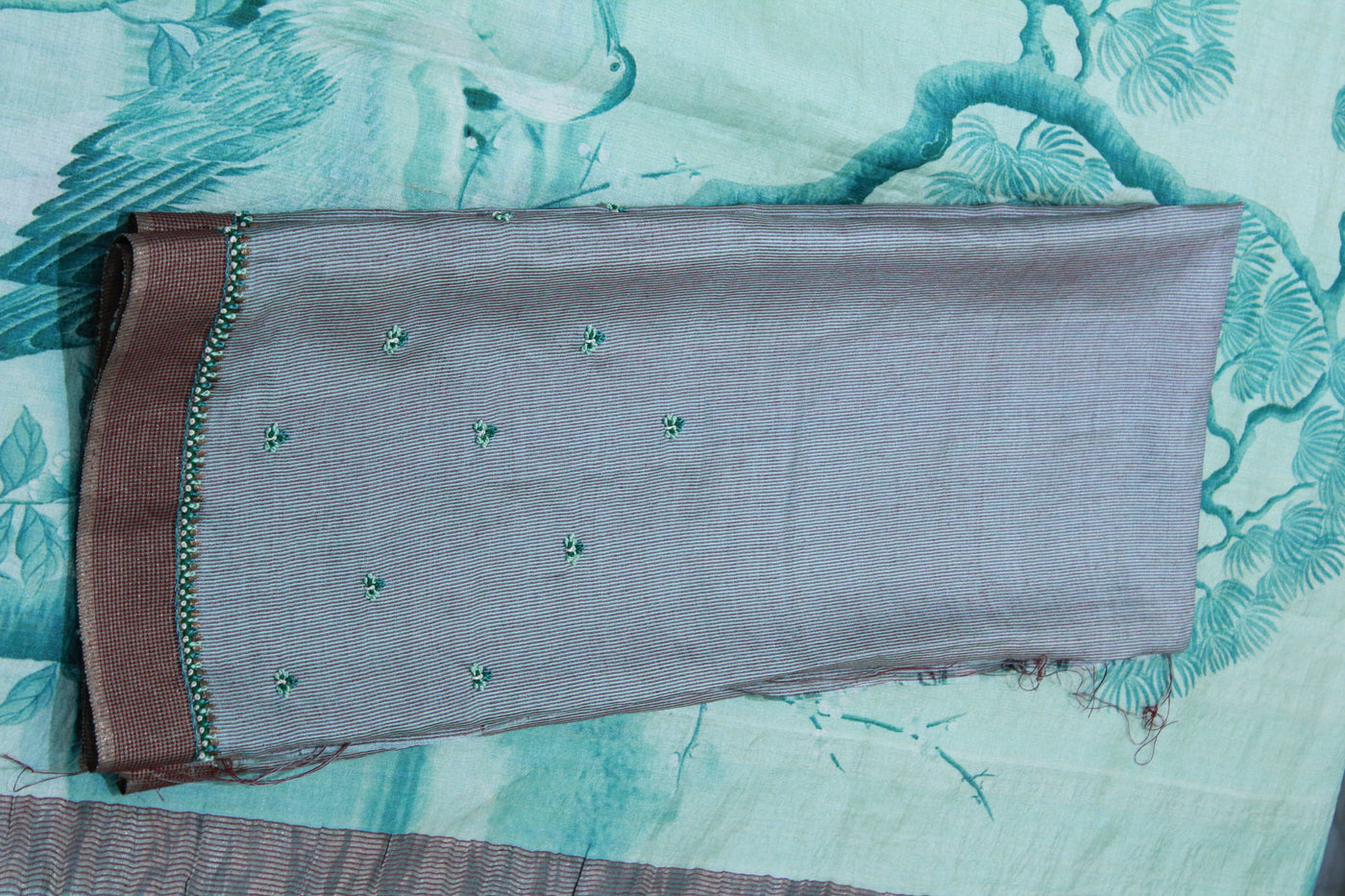 SKY BLUE COLOUR TUSSAR SAREE