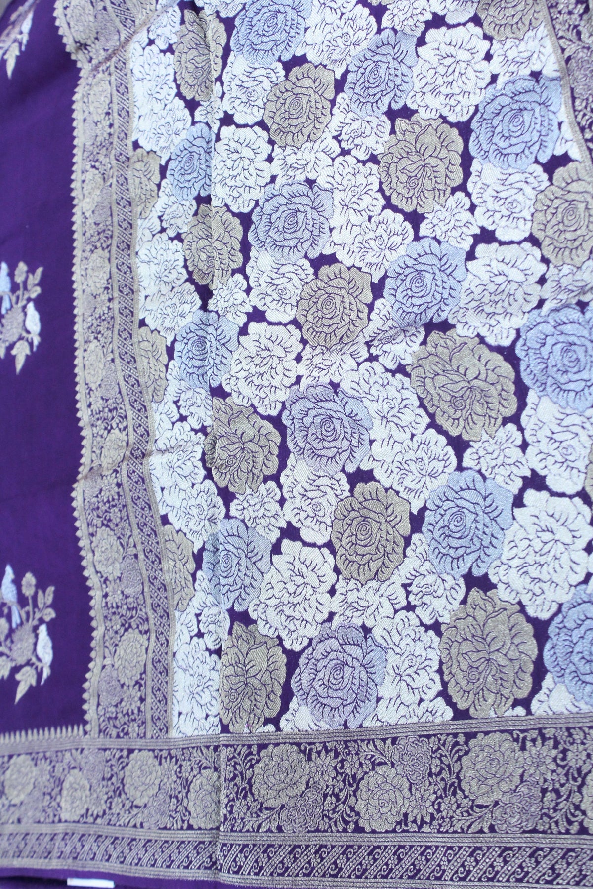 VOILET COLOUR BANARAS SAREE
