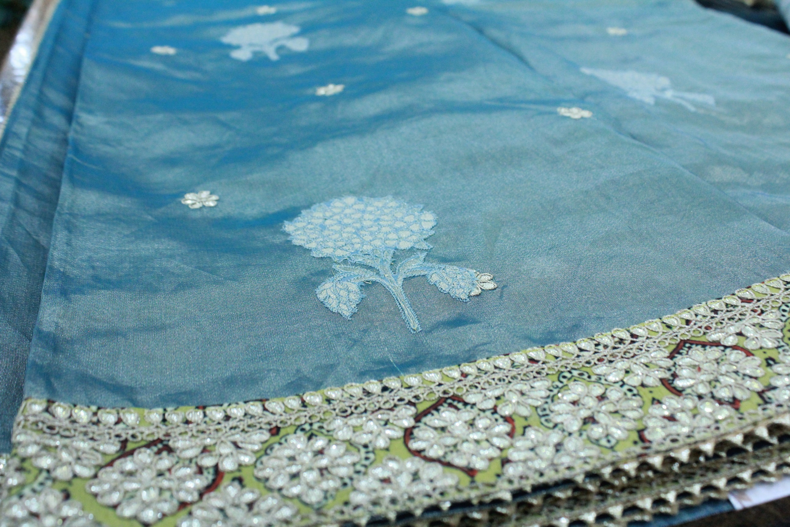 GREY COLOUR SAREE