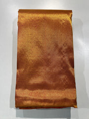 MUSTARD WITH PASTEL PINK COLOUR COMBINATION KACHIPURAM SILK SAREE