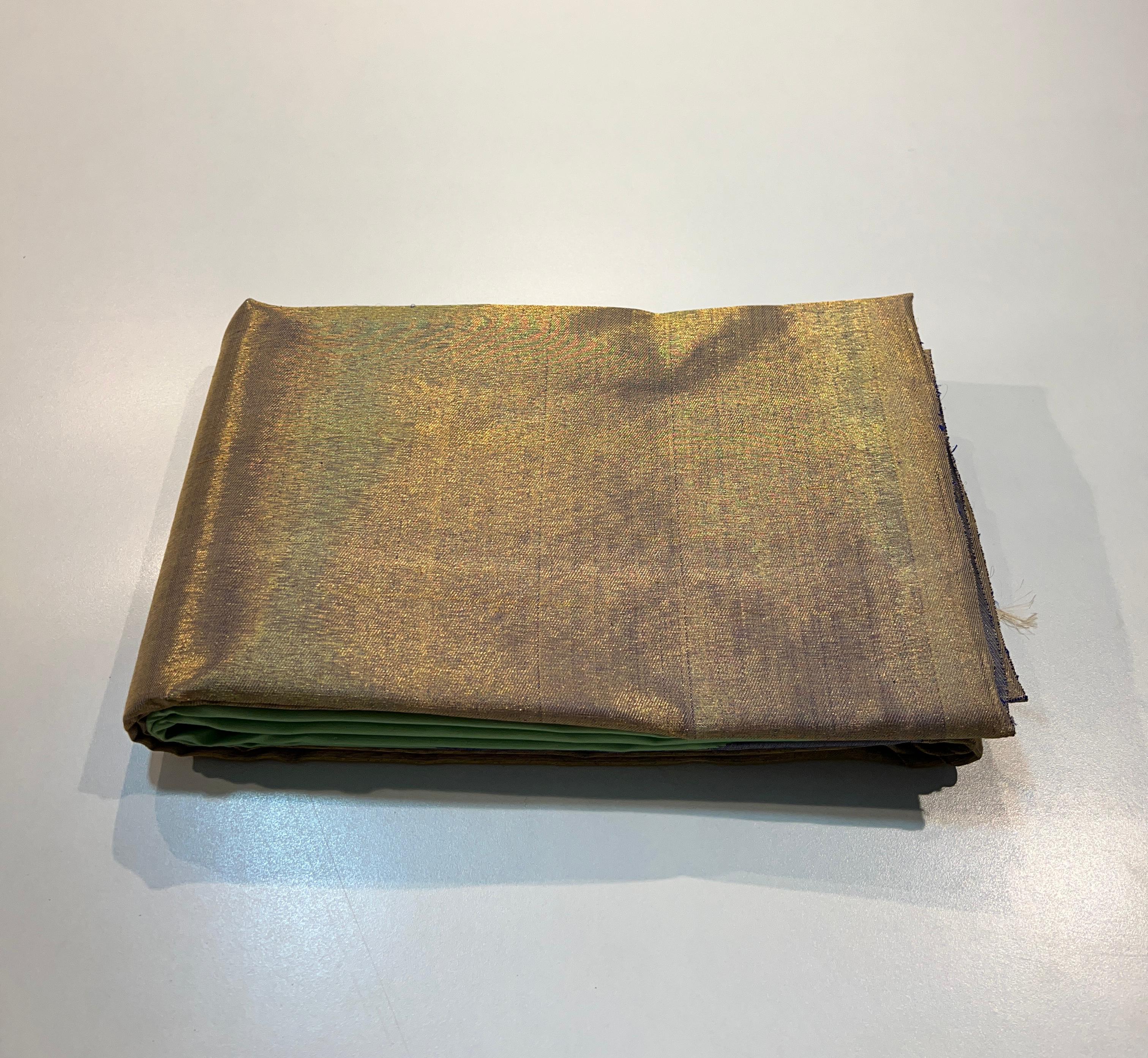 PASTEL GREEN & LAVENDAR COLOUR COMBINATION KACHIPURAM SILK SAREE