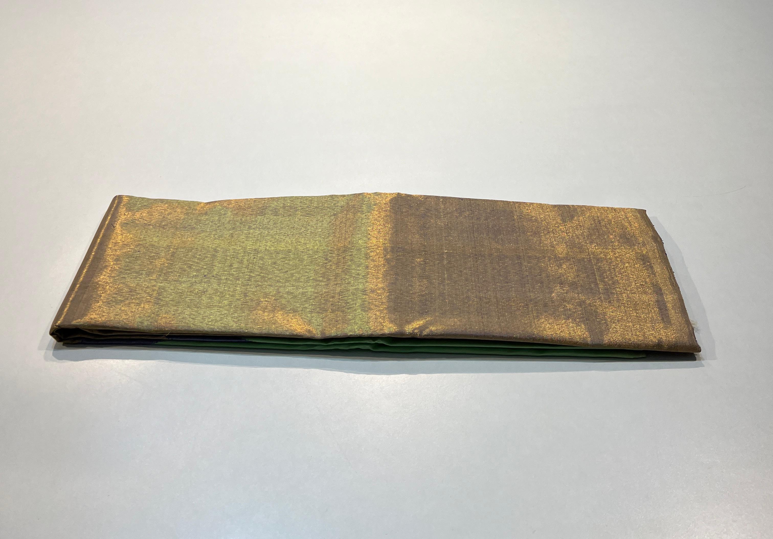 PASTEL GREEN & LAVENDAR COLOUR COMBINATION KACHIPURAM SILK SAREE