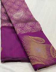 PURPLE & PINK COLOUR COMBINATION KACHIPURAM SILK SARE